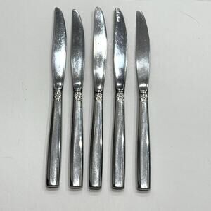 5 Oneida Ltd. MELISSA Stainless Dinner Knives Replacement Flatware